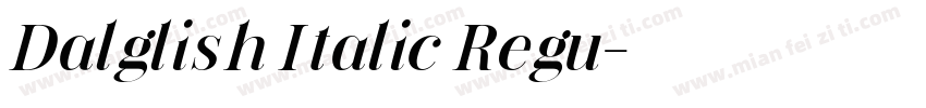 Dalglish Italic Regu字体转换